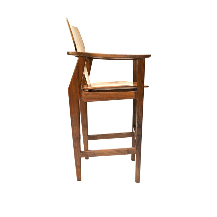 Janosi Design Manhattan Solid Wood Stool Wayfair Canada